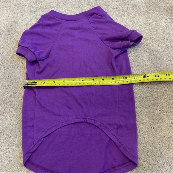 Bieber Fever small dog breed purple t-shirt size large - Picture 5 of 7